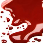 Blood in Dreams: What Bleeding in a Dream Means A pool of red blood with scattered drops on a white surface